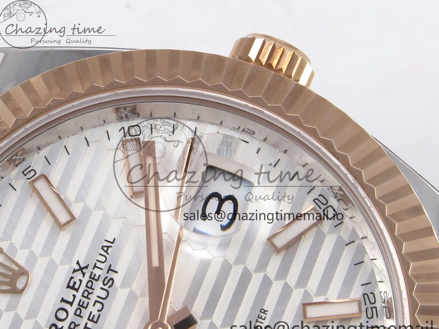 1231 DateJust 41 126331 ARF 1:1 Best Edition 904L Steel Silver Textured Dial on SS RG Oyster Bracelet SH3235（Gain Weight） TechFriendly 1097